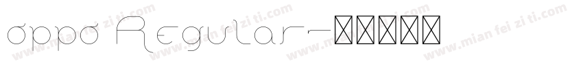 oppo Regular字体转换